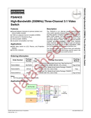 FSAV433MTC datasheet  